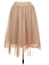 Esley 100% Polyester Solid Tan Formal Skirt Size L - photo 2