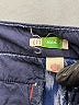 Ett:Twa 100% Cotton Chevron-herringbone Blue Shorts Size 6 - photo 3
