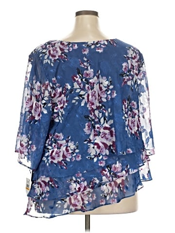 Alex Evenings 3/4 Sleeve Blouse (view 2)