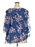 Alex Evenings 100% Polyester Blue 3/4 Sleeve Blouse Size 3X - photo 2