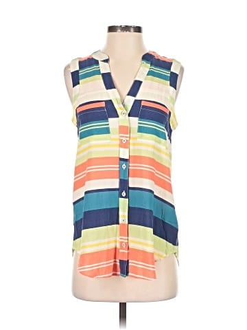 Maeve Sleeveless Button-Down Shirt (view 1)