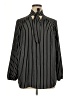 Evri 100% Polyester Stripes Black Long Sleeve Blouse Size 1X - photo 1