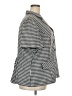 Sweet Suits 100% Polyester Houndstooth Silver Blazer Size 24 - photo 4