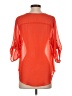 Trinity 100% Polyester Orange Short Sleeve Blouse Size S - photo 2