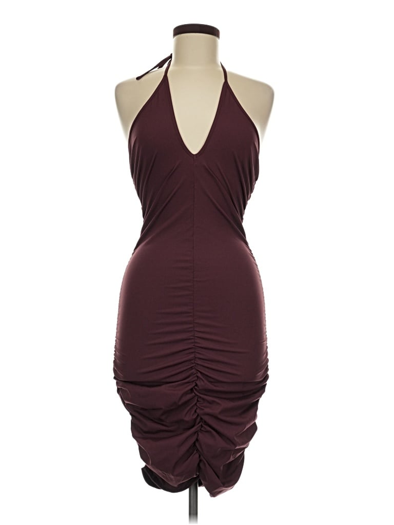 Pre-owned Blue Blush Cocktail Dress In Burgundy