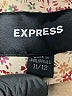 Express 100% Leather Floral Tan Gold Blazer Size 11 - photo 6