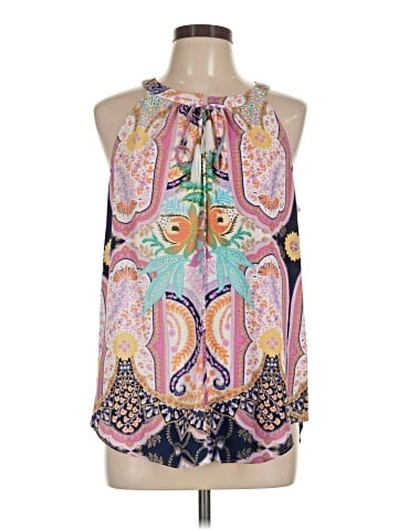 Rose + Olive Sleeveless Blouse (view 1)