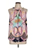 Rose + Olive Pink Sleeveless Blouse Size L - photo 1