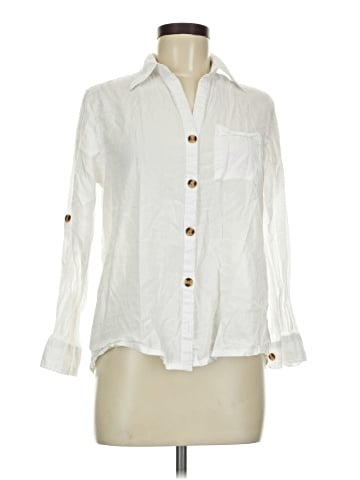 True Destinations Long Sleeve Button-Down Shirt (view 1)