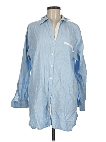 Donna Karan Intimates Long Sleeve Button-Down Shirt (view 1)
