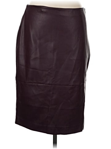 Ann Taylor Factory Faux Leather Skirt (view 1)