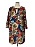 ECI Print Blue Casual Dress Size L - photo 1