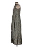 Max Studio 100% Rayon Paisley Gray Casual Dress Size XS - photo 5