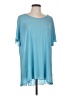 Logo Layers Teal Short Sleeve Top Size L - photo 1