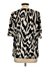 JOY Animal Print Black Short Sleeve Blouse Size UK 16 / US 12 (estimated) - photo 2