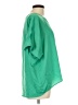 Glam 100% Polyester Green Short Sleeve Blouse Size L - photo 4