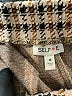 Self Esteem Houndstooth Tan Brown Casual Skirt Size M - photo 4