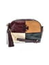 Tory Burch Color Block Multi Color Burgundy Leather Crossbody Bag One size - photo 1