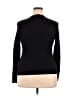 August Silk Houndstooth Black Cardigan Size XL - photo 2