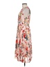 Karen Millen 100% Polyester Floral Tan Cocktail Dress Size 6 - photo 5