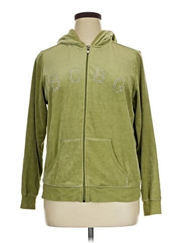 BCBGMAXAZRIA Zip Up Hoodie (view 1)
