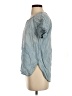 Life in Progress Blue Short Sleeve Blouse Size S - photo 5