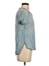 Life in Progress Blue Short Sleeve Blouse Size S - photo 4