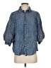 Easel 100% Tencel Blue 3/4 Sleeve Button-Down Shirt Size S - photo 1