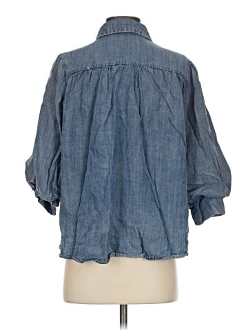 Easel 3/4 Sleeve Button-Down Shirt (view 2)