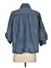 Easel 100% Tencel Blue 3/4 Sleeve Button-Down Shirt Size S - photo 2