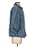 Easel 100% Tencel Blue 3/4 Sleeve Button-Down Shirt Size S - photo 4