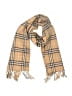 Burberry 100% Wool Plaid Brown Scarf One size - photo 1