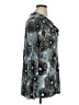Rafaella Studio Floral Teal Long Sleeve Blouse Size XL - photo 4
