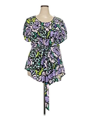 Melissa McCarthy Seven7 Short Sleeve Blouse (view 1)