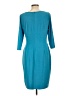 David Meister Solid Teal Cocktail Dress Size 12 - photo 2