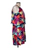Escapada 100% Rayon Graphic Blue Cocktail Dress Size M - photo 4