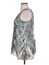 Brittany Black Silver Gray Sleeveless Blouse Size XL - photo 5