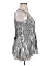 Brittany Black Silver Gray Sleeveless Blouse Size XL - photo 4