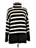 Design History Stripes Black Turtleneck Sweater Size L - photo 1