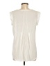 Pleione 100% Polyester Ivory Short Sleeve Top Size M - photo 2