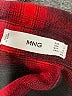MNG Plaid Red Long Sleeve Blouse Size 8 - photo 7