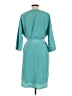 J. Peterman 100% Polyester Teal Casual Dress Size L - photo 2
