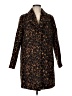 ASOS Animal Print Brown Coat Size 8 - photo 1