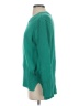 Peace Love World 100% Cotton Solid Green Pullover Sweater Size S - photo 5