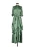 Hale Bob 100% Polyester Green Casual Dress Size M - photo 1