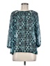 Creative Commune 100% Polyester Teal 3/4 Sleeve Blouse Size M - photo 1