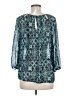Creative Commune 100% Polyester Teal 3/4 Sleeve Blouse Size M - photo 2