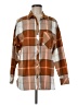 Lou & Grey Plaid Brown Long Sleeve Blouse Size M - photo 1