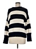 Elie Tahari 100% Cotton Stripes Blue Pullover Sweater Size M - photo 1