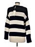 Elie Tahari 100% Cotton Stripes Blue Pullover Sweater Size M - photo 2